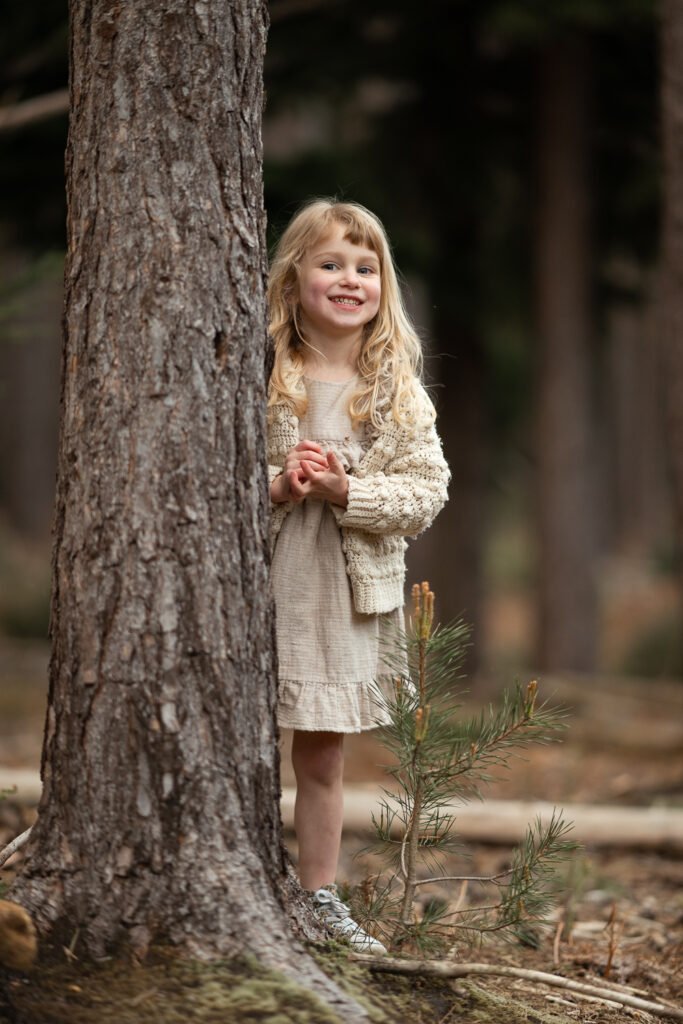 Girl next to a tree Girl next to a tree