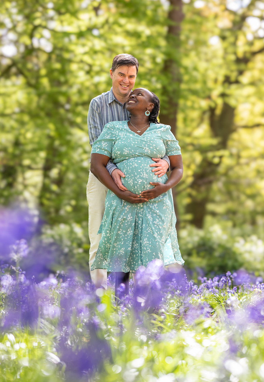Parents to be in bluebells
