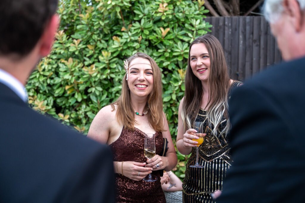Ladies watching a magician